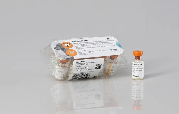 NOBIVAC® SHP – Impfstoff, Verpackung und Flasche von MSD Animal Health