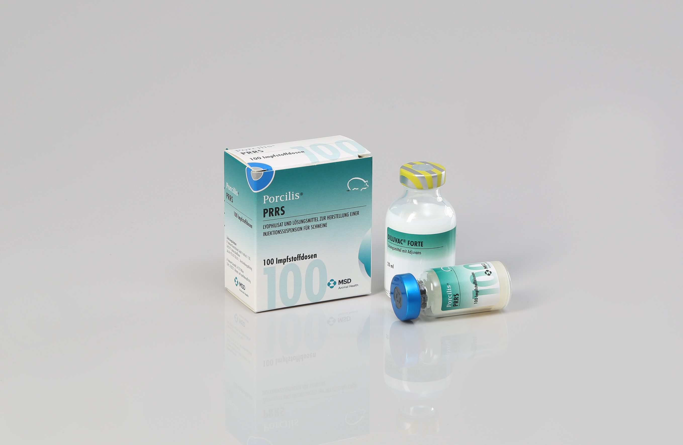 Porcilis_PRRS_1x100_1x20mld Porcilis® PRRS Veterinärprodukt von MSD Animal Health