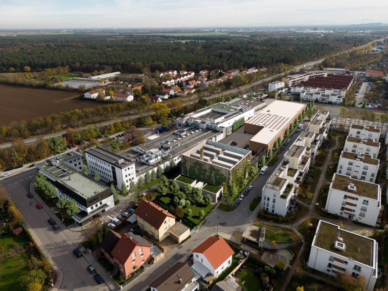 Luftaufnahme Produktionsstandort Unterschleißheim