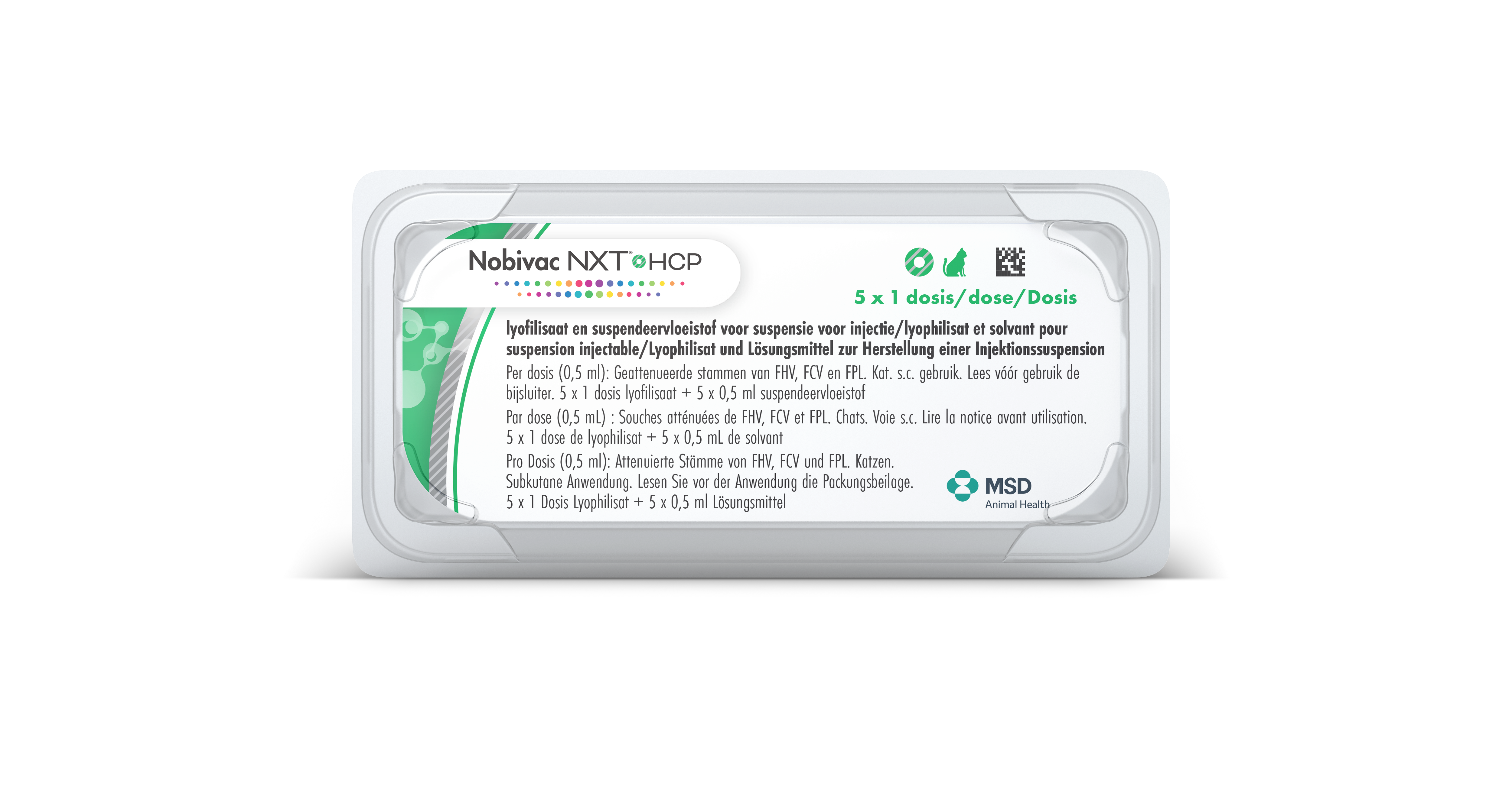 Packshot Nobivac NXT HCP 5 Ds.