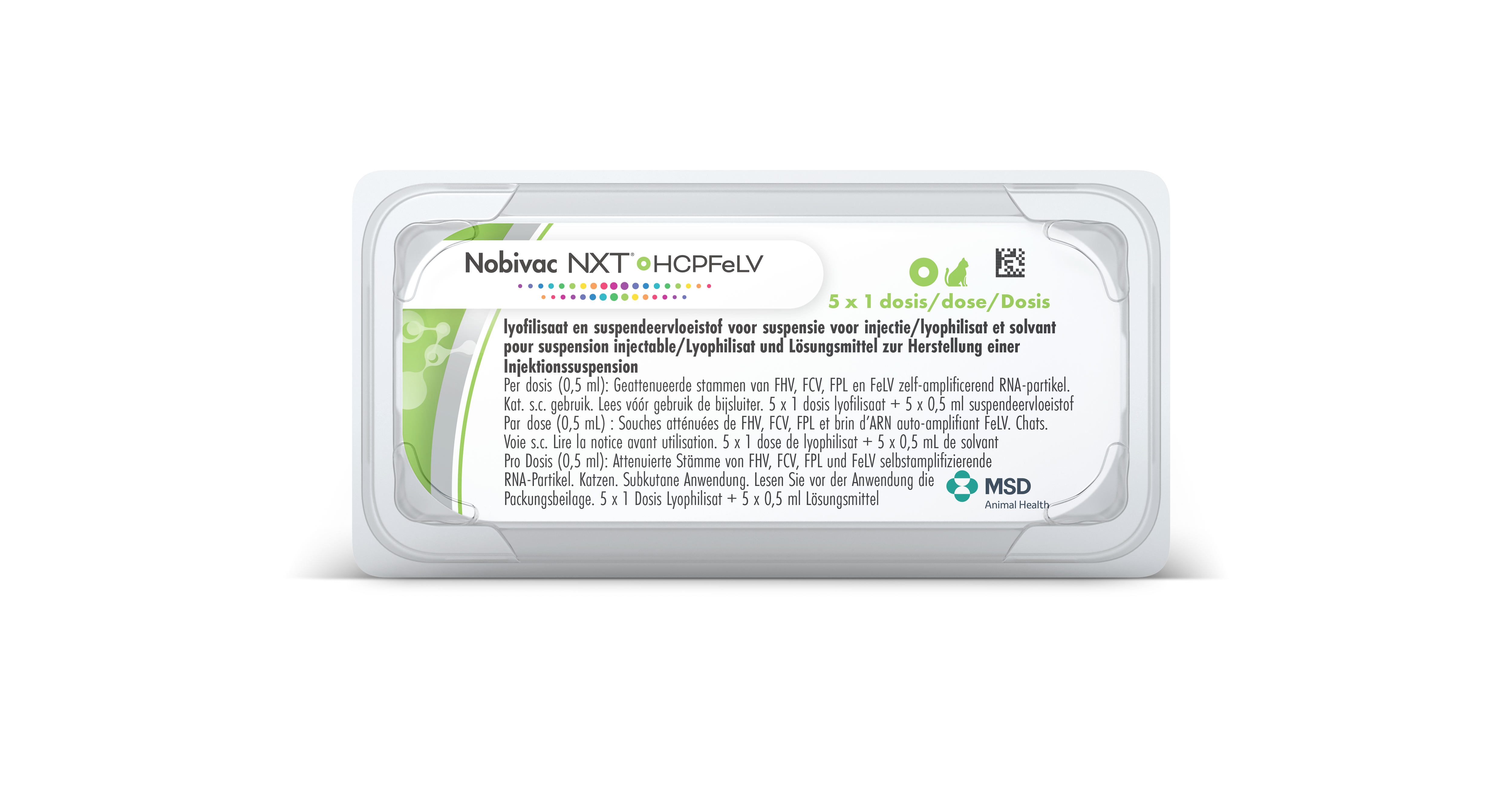 Packshot Nobivac NXT HCPFeLV 5 Ds.