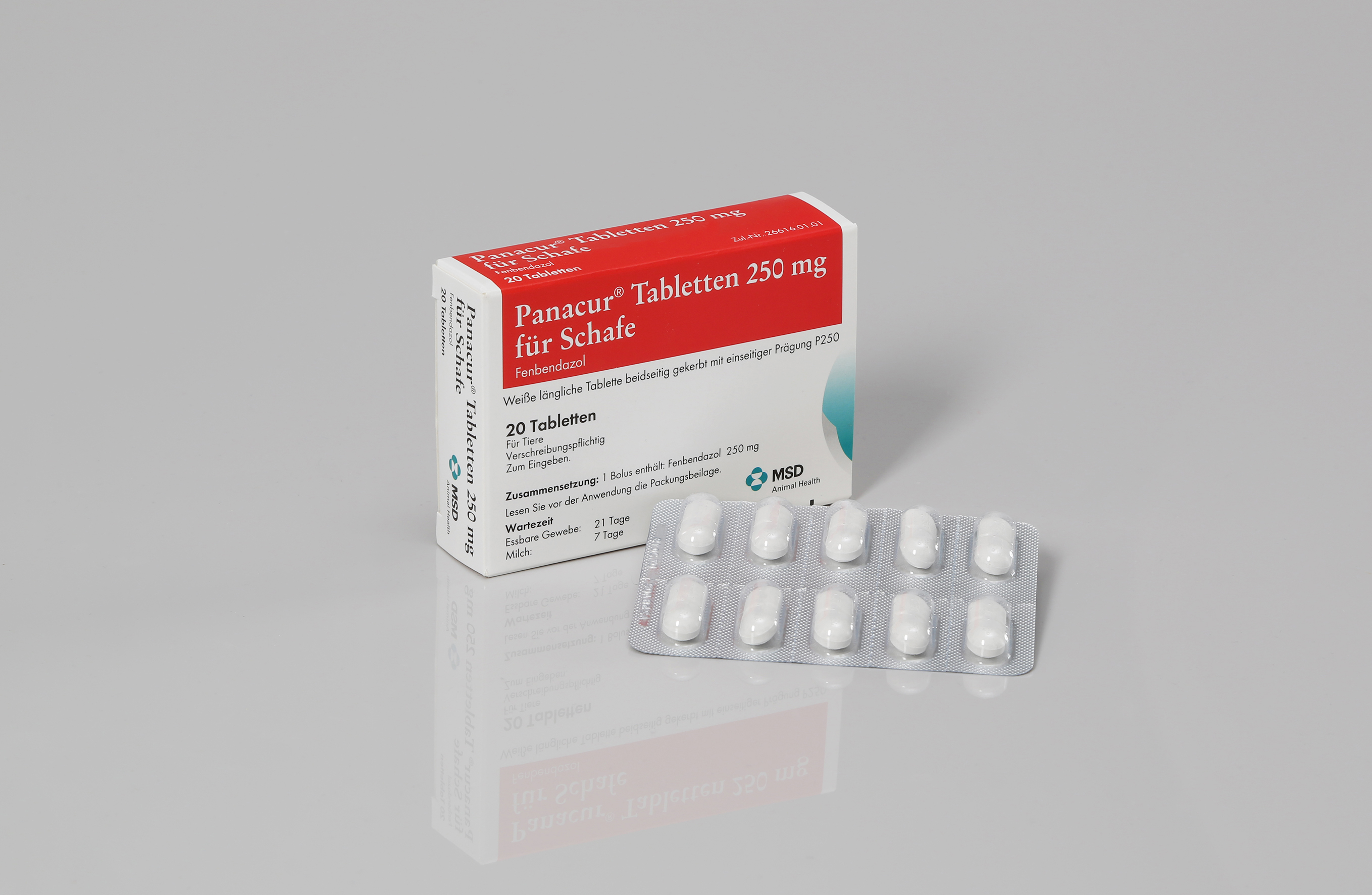 Panacur_Schaftabletten-msd Packshot von antiparasitika Tabletten für Schafe